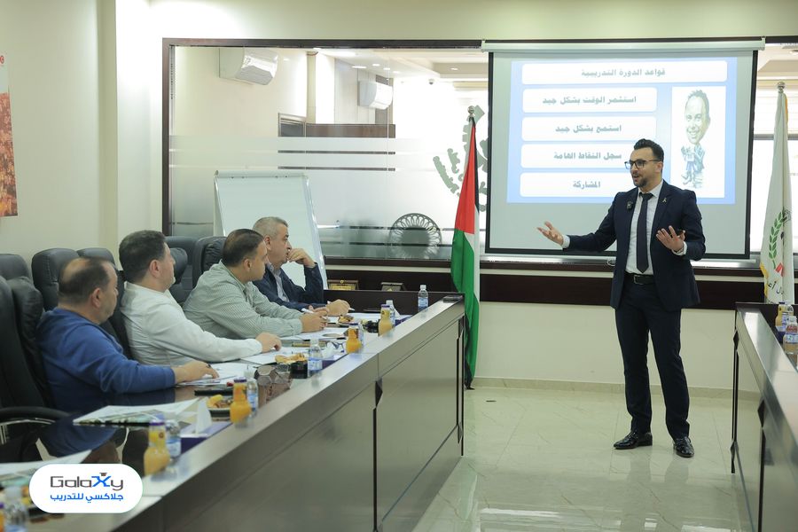 جلاكسي للتدريب ينفّذ دورة في فن البروتوكول والإتيكيت للهيئة الإدارية في ملتقى رجال الأعمال - نابلس